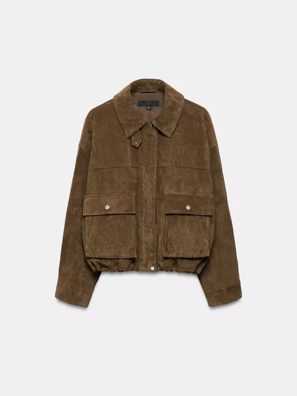 Zara 100% Suede Bomber Jacket - Picture 10 of 10